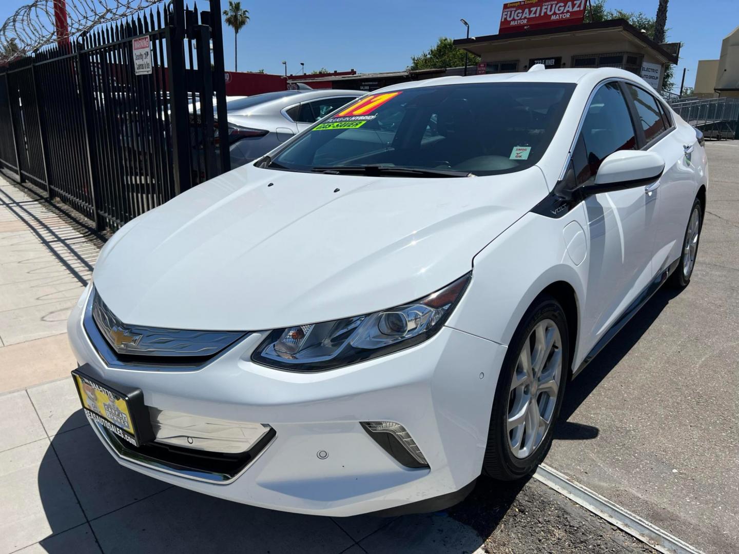 2017 WHITE /BLACK Chevrolet Volt (1G1RD6S5XHU) , located at 744 E Miner Ave, Stockton, CA, 95202, (209) 944-5770, 37.956863, -121.282082 - Photo#2